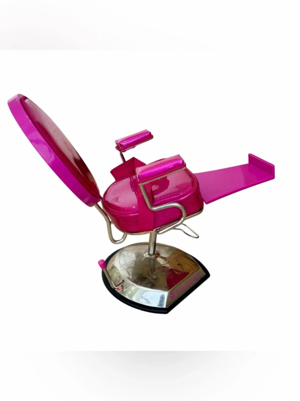 American Girl Pink Sparkle Styling Chair + Salon/Hair Supplies + Book Retired‎